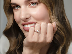Verlobungsring Surprise in 18K Roségold mit Diamant 0,75ct G/SI
