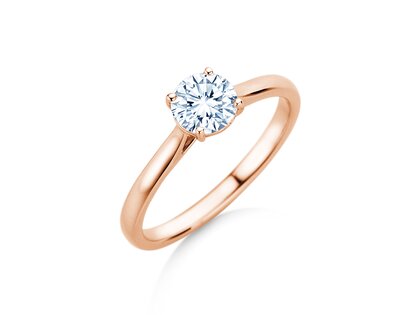 Verlobungsring Surprise in 18K Roségold mit Labordiamant 0,75ct E/VS
