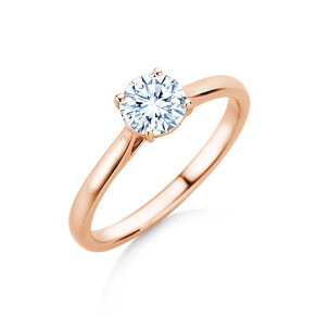Verlobungsring Surprise in 18K Roségold mit Labordiamant 0,75ct E/VS