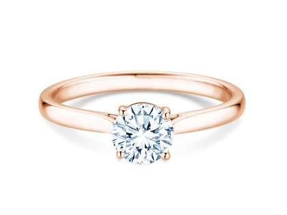 Verlobungsring Surprise in 18K Roségold mit Labordiamant 0,75ct E/VS