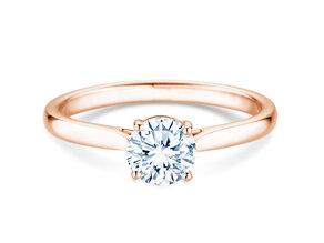 Verlobungsring Surprise in 18K Roségold mit Labordiamant 0,75ct E/VS
