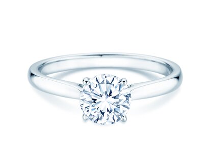 Verlobungsring Surprise in 18K Weißgold mit Diamant 1,00ct H/SI