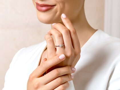 Verlobungsring Surprise in 18K Roségold mit Diamant 0,60ct G/SI