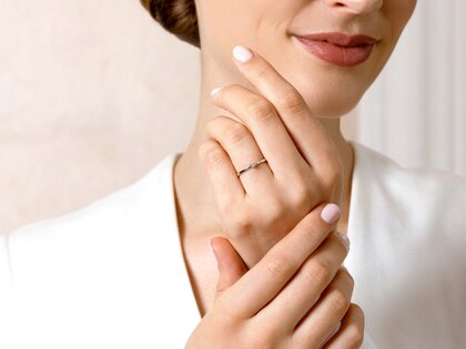 Verlobungsring Surprise in Silber 925/- mit Diamant 0,05ct H/SI