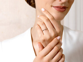 Verlobungsring Surprise in Silber 925/- mit Diamant 0,05ct H/SI