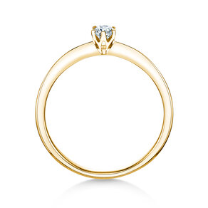 Verlobungsring The One in 14K Gelbgold mit Diamant 0,15ct H/SI