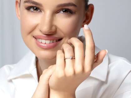 Verlobungsring The One in Silber 925/- mit Diamant 0,15ct G/IF