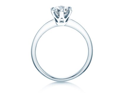 Verlobungsring The One in 9K Weißgold mit Labordiamant 1,00ct E/VS