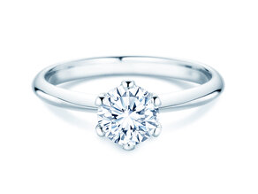 Verlobungsring The One in 9K Weißgold mit Labordiamant 1,00ct E/VS