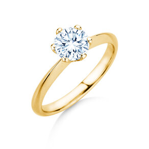 Verlobungsring The One in 9K Gelbgold mit Labordiamant 1,50ct E/VS