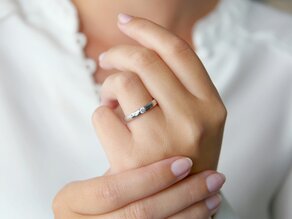 Verlobungsring Destiny in Silber 925/- mit Diamant 0,10ct H/SI