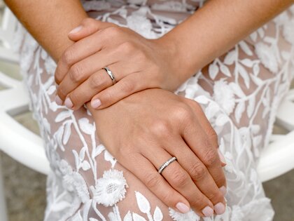 Verlobungsring Destiny in Silber 925/- mit Diamant 0,10ct H/SI