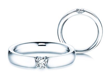 Verlobungsring Destiny in Platin 950/- mit Diamant 0,25ct G/SI