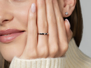 Verlobungsring Infinity Petite in 14K Weißgold mit Diamant 0,06ct G/SI