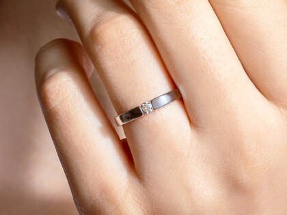 Verlobungsring Infinity Petite in Gelbgold