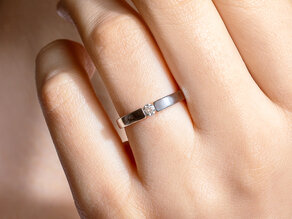 Verlobungsring Infinity Petite in Gelbgold