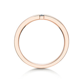 Verlobungsring Infinity in 14K Roségold mit Diamant 0,03ct G/SI