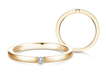 Verlobungsring Infinity in 9K Gelbgold