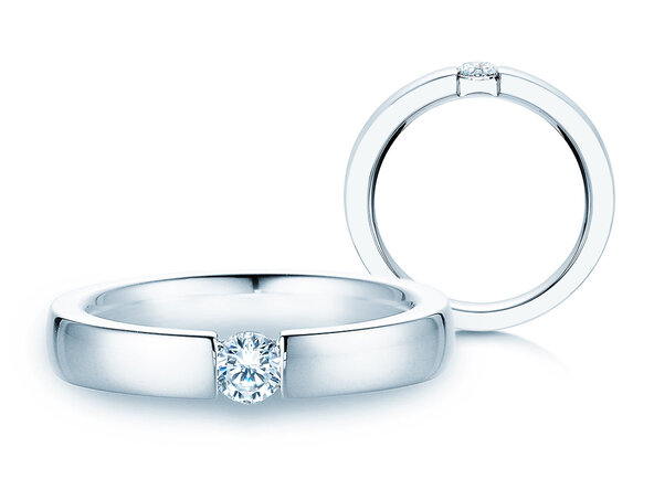 Verlobungsring Infinity in Platin