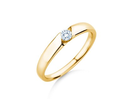 Verlobungsring Italic Petite in Gelbgold