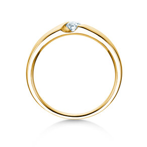 Verlobungsring Italic Petite in Gelbgold
