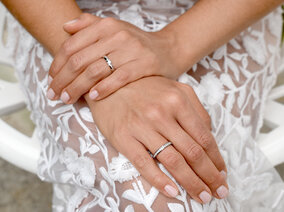 Verlobungsring Italic in Silber 925/- mit Diamant 0,10ct G/SI