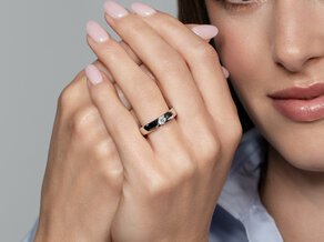 Verlobungsring Italic in 14K Weißgold mit Diamant 0,50ct G/SI