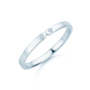 Verlobungsring Serenity Diamond in 9K Weißgold mit Diamanten 0,02ct G/SI