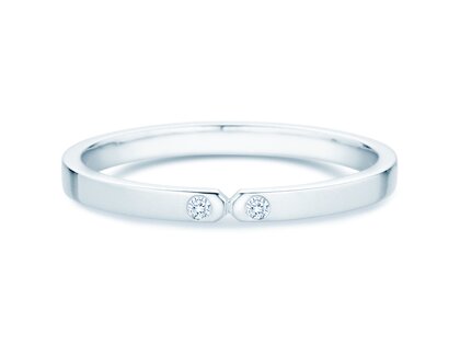 Verlobungsring Serenity Diamond in 9K Weißgold mit Diamanten 0,02ct G/SI