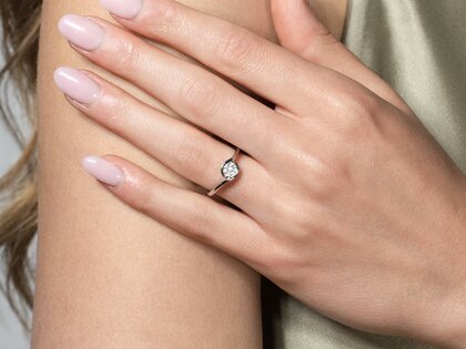 Verlobungsring Touch in 14K Gelbgold mit Diamant 0,50ct G/SI