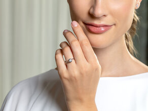 Verlobungsring Touch in 14K Gelbgold mit Diamant 0,50ct G/SI