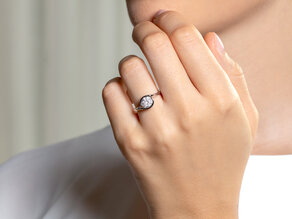 Verlobungsring Touch in 9K Weißgold mit Diamant 1,00ct G/SI