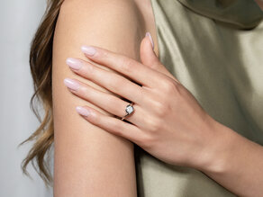 Verlobungsring Touch in 9K Weißgold mit Diamant 1,00ct G/SI