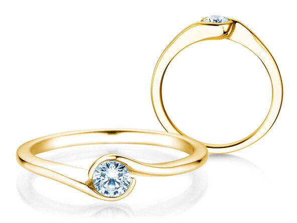Verlobungsring Touch in Gelbgold