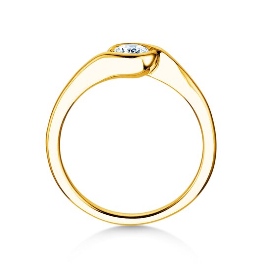 Verlobungsring Touch in 9K Gelbgold
