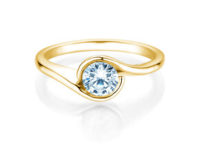 Verlobungsring Touch in 9K Gelbgold mit Diamant 0,75ct H/SI