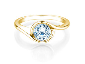 Verlobungsring Touch in 9K Gelbgold mit Diamant 1,00ct H/SI
