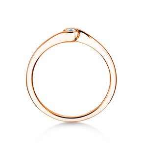 Verlobungsring Touch in 18K Roségold mit Diamant 0,04ct G/SI