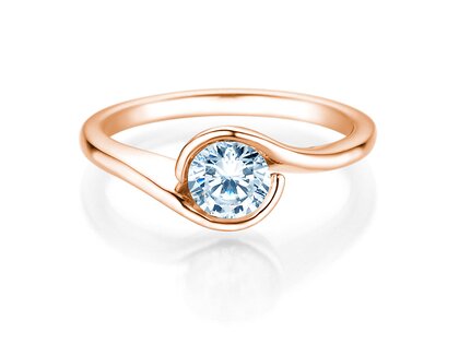 Verlobungsring Touch in 9K Roségold mit Diamant 0,75ct G/SI