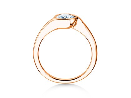Verlobungsring Touch in 9K Roségold mit Diamant 0,75ct G/SI