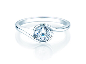 Verlobungsring Touch in 9K Weißgold mit Diamant 0,75ct G/SI