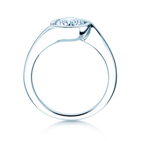 Verlobungsring Touch in 9K Weißgold mit Labordiamant 1,00ct E/VS