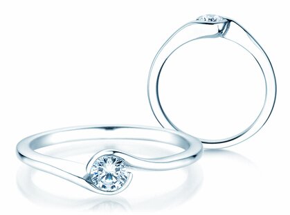 Verlobungsring Touch in Platin 950/- mit Diamant 0,30ct G/SI