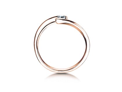 Verlobungsring Twist Petite in Roségold
