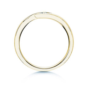 Verlobungsring Twist in 14K Gelbgold mit Diamant 0,15ct G/SI