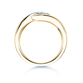 Verlobungsring Twist in 18K Gelbgold mit Diamant 0,50ct H/SI