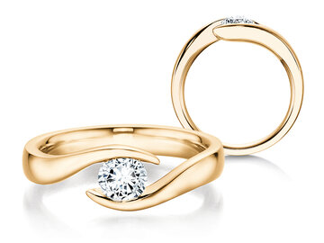 Verlobungsring Twist Labordiamant