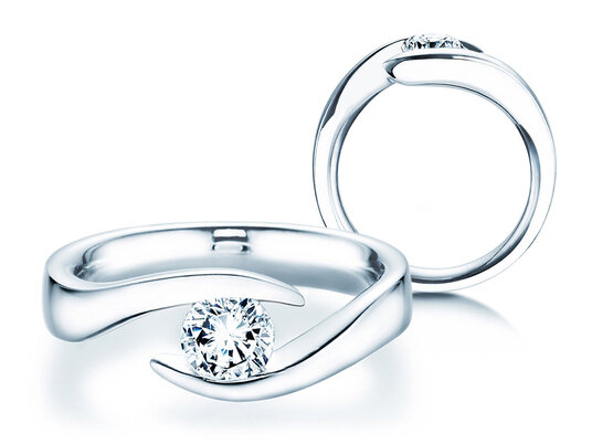 Verlobungsring Twist Labordiamant