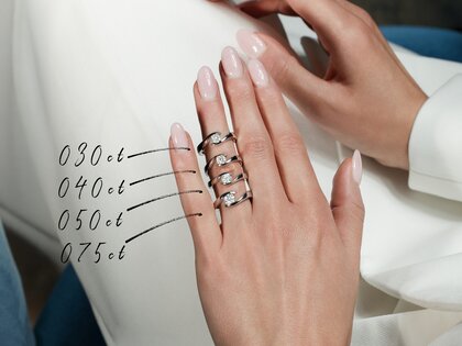 Verlobungsring Twist in Platin 950/- mit Diamant 0,50ct H/SI