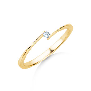 Verlobungsring Vibe  in 14K Gelbgold mit Diamant 0,03ct H/SI